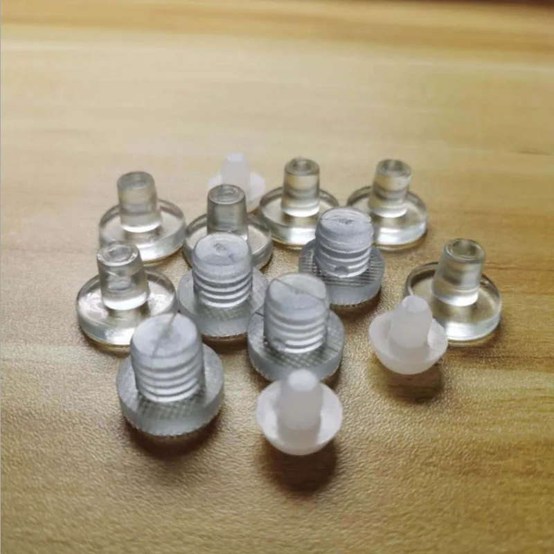 Mini tappi per fori in gomma Asta trasparente Tappo antipolvere Tavolo Sedia Piede Chiodo Mobili Gamba Silenziatore Glide Slide Pad Tappi Protezione per pavimento