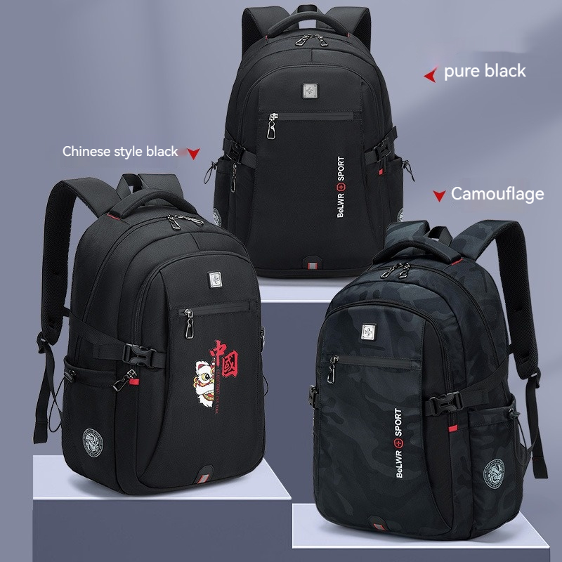 Mochila Escuela primaria Estudiantes de secundaria Mochilas de gran capacidad Reducción de carga ultraligera Viajes al aire libre Busines