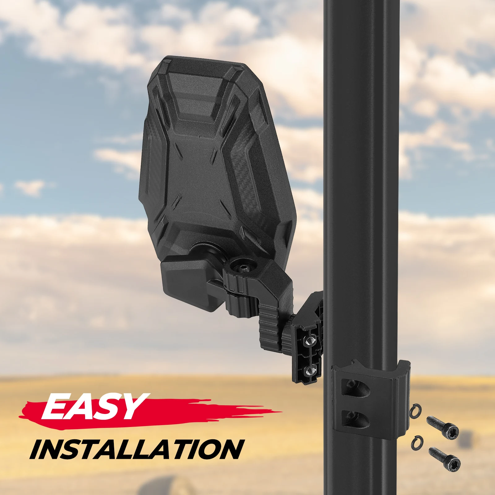 UTV Pro-Fit Cage Seitenrückspiegel, kompatibel mit Polaris Ranger 500 XP 900 General 1000 für Can-Am Maverick Trail Defender