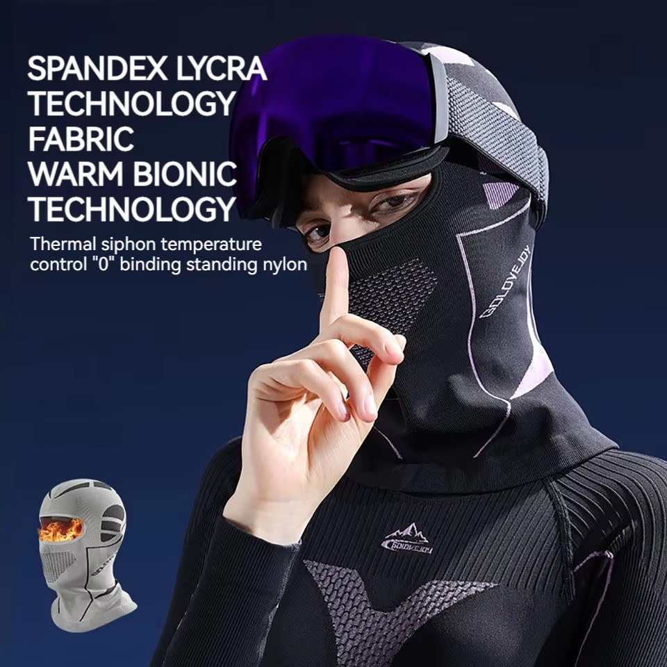 KoKossi-mascarilla cálida para ciclismo, pasamontañas a prueba de viento, para senderismo, montar, deportes al aire libre, escalada, transpirable, Unisex