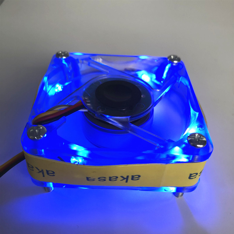 AKASA 60MM roulement à billes ventilateur de refroidissement LED 6CM 60*60*20MM ventilateur de refroidissement DC12V 2.5W coque d'ordinateur ventilateur LED avec 3pin