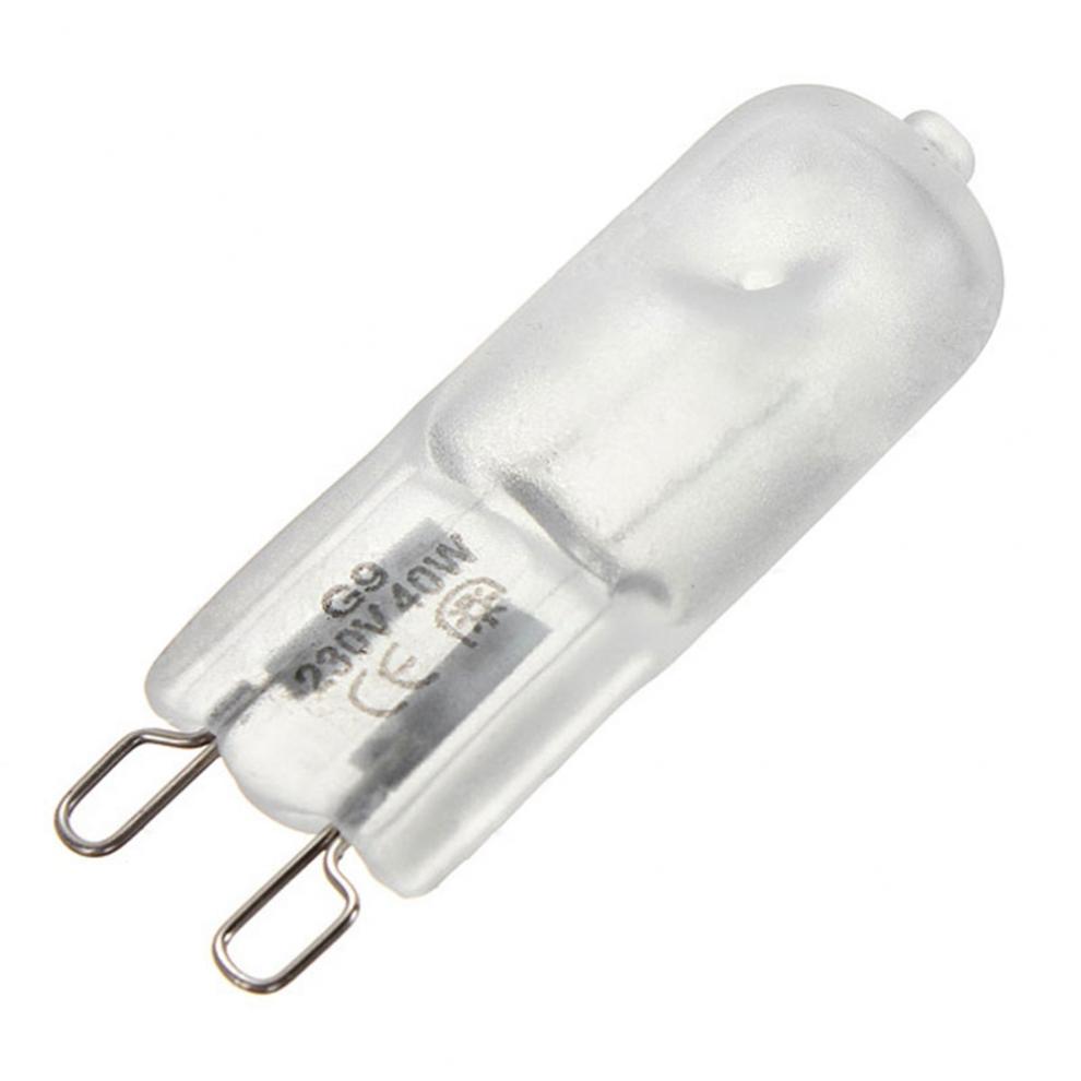 10pcs/lot G9 220-240V 40W Portable Warm White Halogen Bulb Light Lamp 3000-3500K Globe 230V Capsule Clear Bulbs