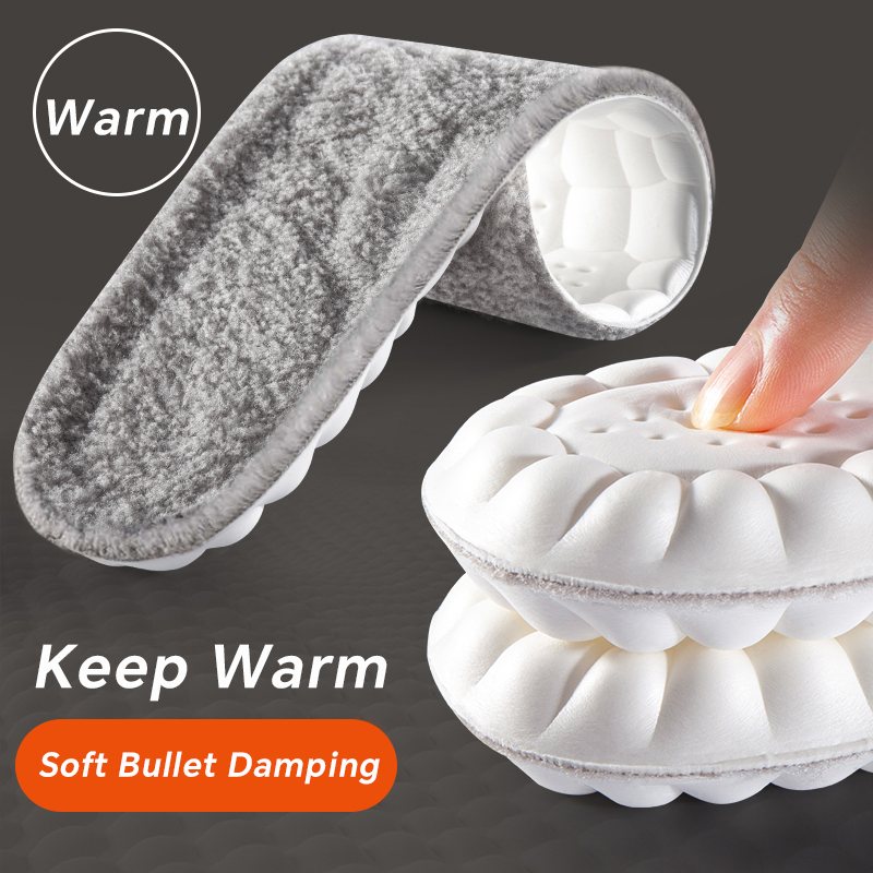 1 par de plantillas autocalentables, plantilla térmica termostática, masaje de Cachemira auténtica, soporte para arco, almohadilla para zapatos, almohadillas calentadas para invierno para mujer