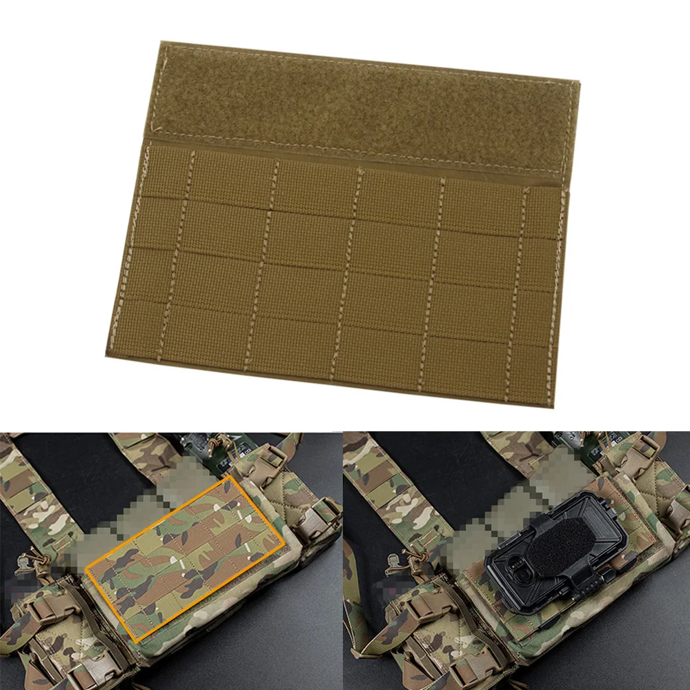 Chaleco táctico Panel MOLLE completo solapa frontal Micro chasis de lucha Panel colgante para MK3 MK4 aparejo de pecho chaleco de caza