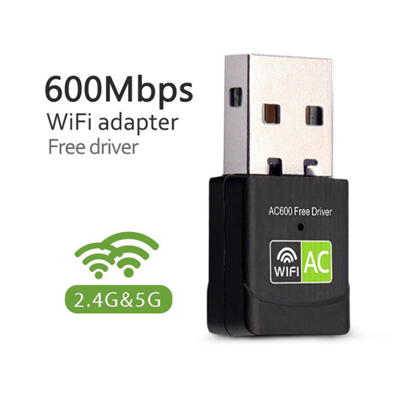 600M no necesita conducir tarjeta inalámbrica USB de doble banda 2,4G/5,8G adaptador Wifi de escritorio/portátil
