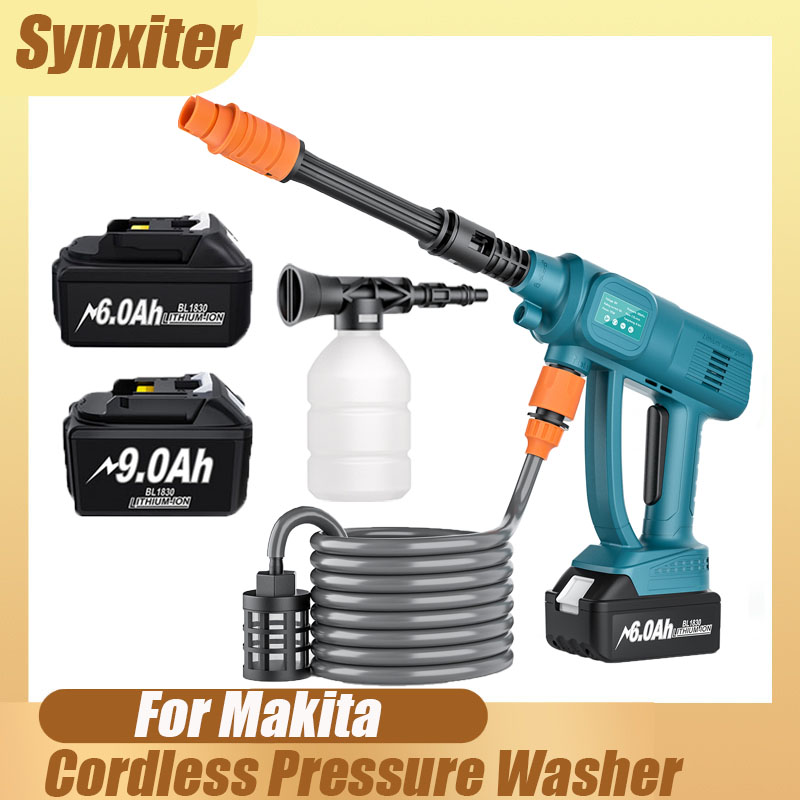 Cordless High Pressure Car Washer Gun For Makita 18V BL1830 Battery Electric Water Spray Gun Home Garden Cleaning Power Tool