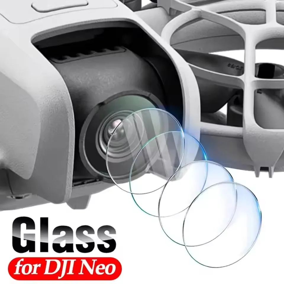Protectores de lentes de cámara de vidrio templado para Dron DJI Neo, películas de lentes antiarañazos para accesorios de Dron DJI Neo, 5/1 Uds.