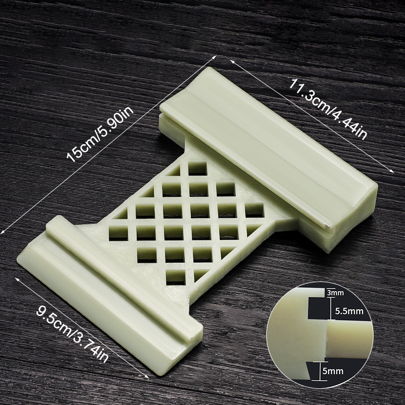 2 ชิ้นไม้ไนลอนแตะบล็อกไม้ลามิเนต Plank การติดตั้งพื้นไม้สําหรับพื้นลามิเนตแตะ