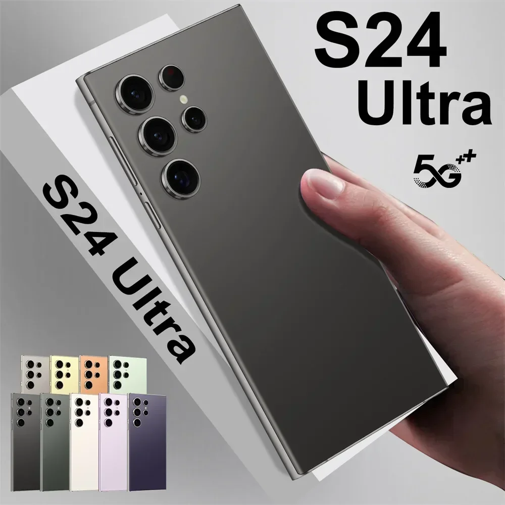 Nuevos teléfonos móviles S24 Ultra 7.3HD versión Global 4G 5G teléfono inteligente Original Dual SIM Android 14 teléfono móvil 7800mAh teléfonos móviles
