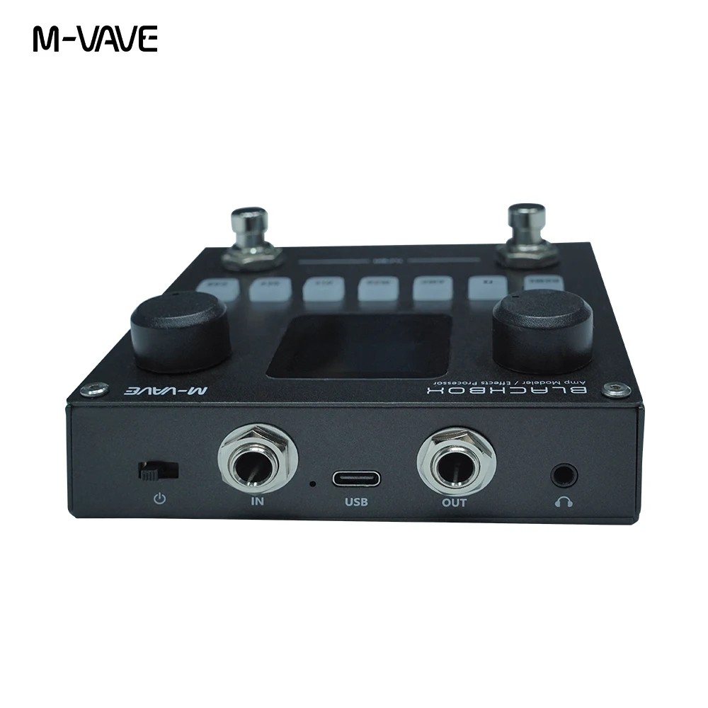 M-VAVE Blackbox Guitar / Bass AMP Modeler Multi Effects Processor Rechargeable for Electric Guitar Bass Strings Instrument Parts