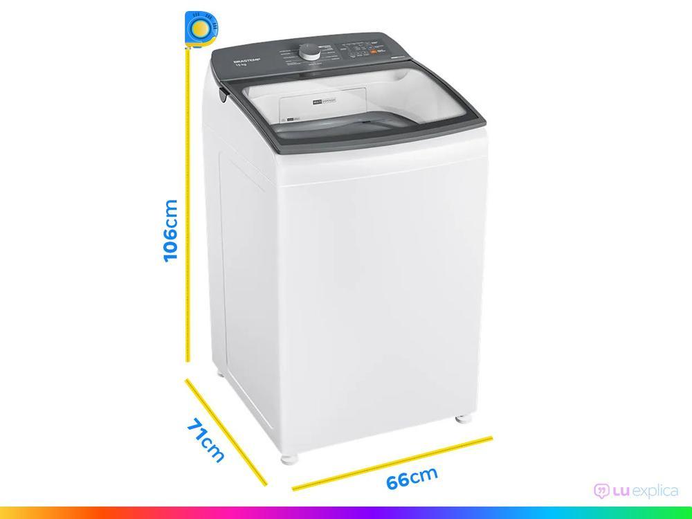 Lavadora de Roupas Brastemp 15kg Cesto Inox - 110V