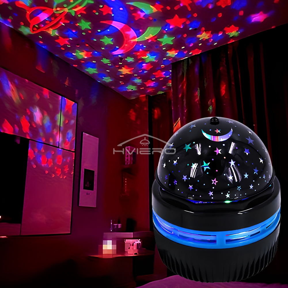 Starry Night Light Projector USB Table Lamps Gaming Room Home Theater Ceiling Wedding Decoration Halloween Rotates Automatically