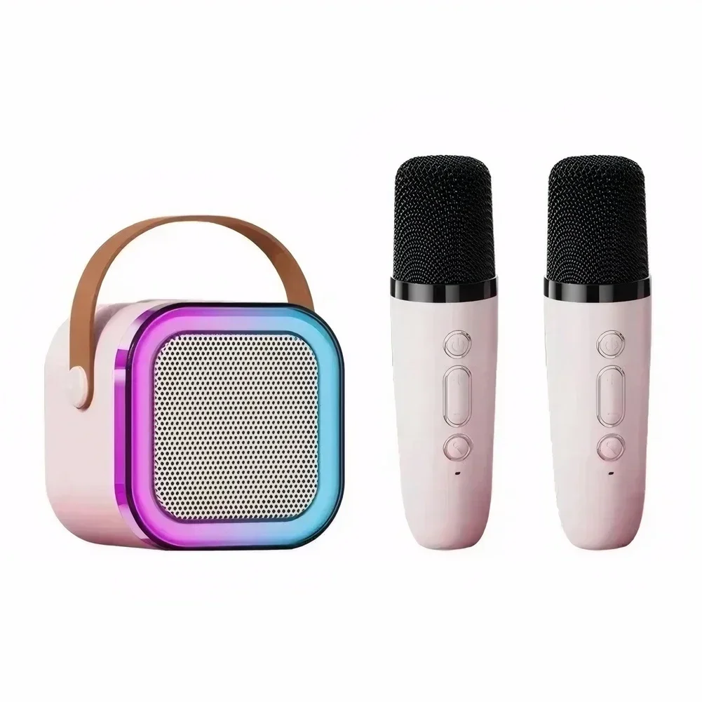 Przenośny system głośnikowy Bluetooth 5.3 K12 Karaoke z 1-2 bezprzewodowymi mikrofonami Domowe śpiewanie rodzinne Prezenty dla dzieci