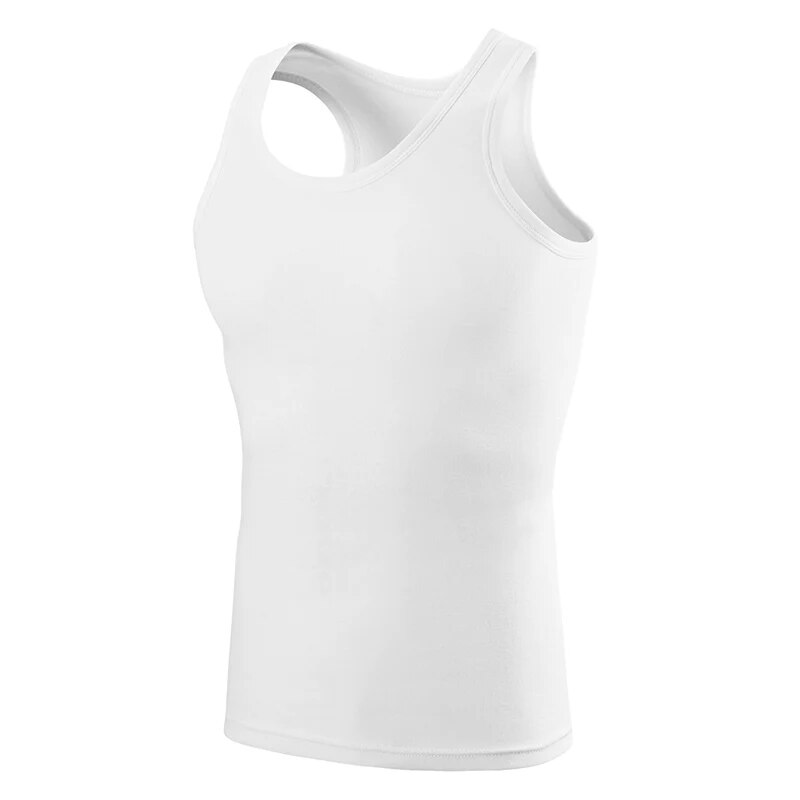 Chaleco de algodón puro para hombre, Top sin mangas, informal, apto para jóvenes, Fitness, 4 estaciones