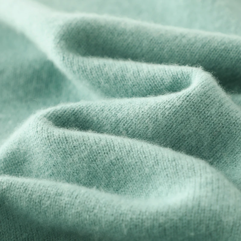 Herrenpullover aus 100 % reiner Wolle und Kaschmir, O-Ausschnitt-Pullover, Strickpullover, Herbst und Winter, neue Langarm-High-End-Pullover, dicke Oberteile