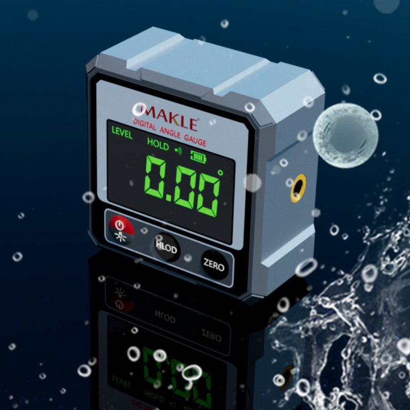 2-zijdige Laser Digitale Gradenboog Inclinometer Laser Niveau Heerser Inclinometer Magnetische Basis Goniometer Magneet Hoekzoeker