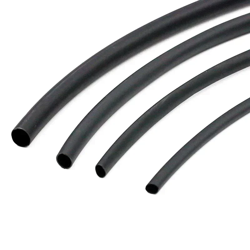 2:1 Đen 1 2 3 5 6 8 10 12 14 16 Đường Kính 18Mm Nhiệt Heatshrink Ống Ống sleeving Quấn Dây Bán DIY Kết Nối Sửa Chữa
