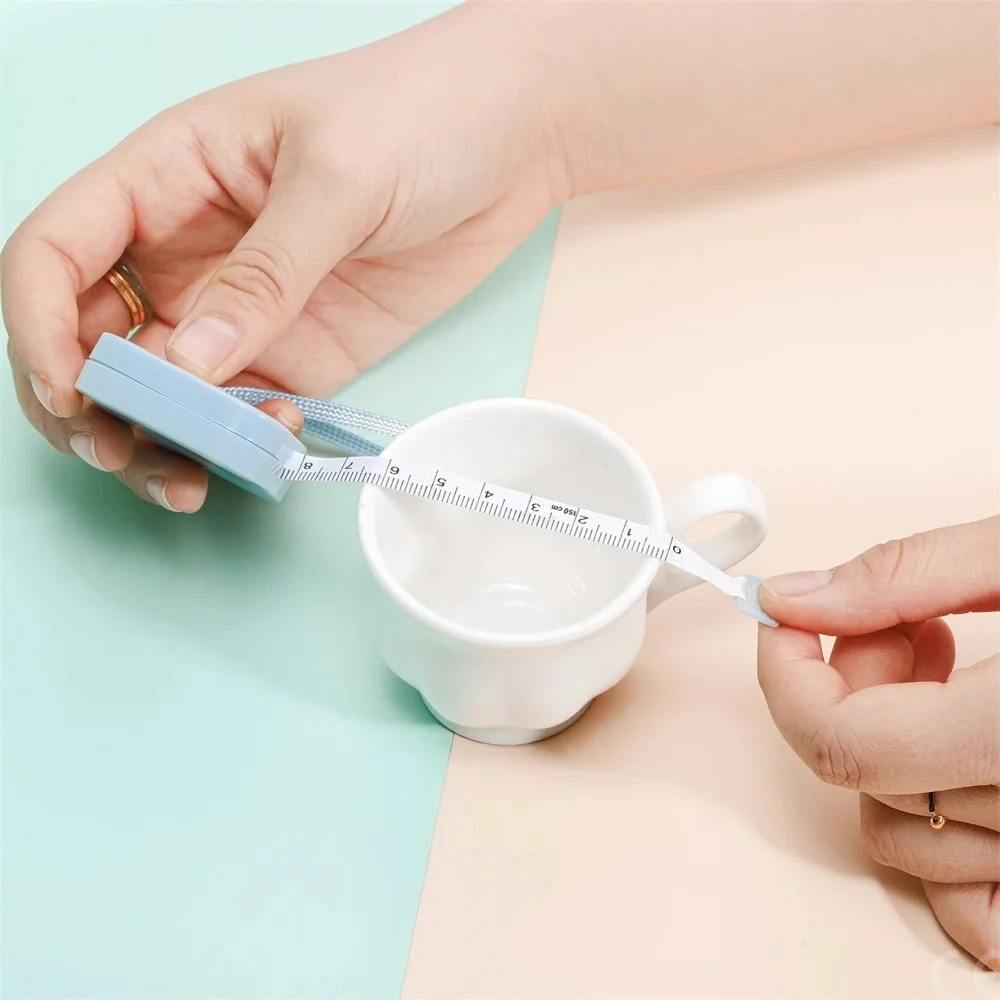 150cm/60" Mini Measure Plastic Ruler Roll Tape Accurate Measurement For DIY Jewelry Making Accessories Resin Crafts Tools