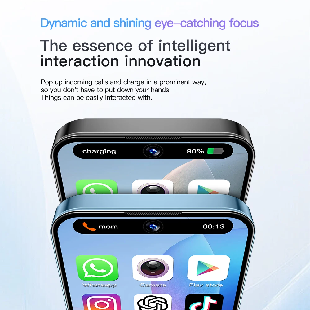 SOYES XS19 Mini Smartphone 3,88 pulgadas 2GB RAM 16GB ROM Android10.0 con reconocimiento Facial Dual SIM en espera red 3G teléfono pequeño