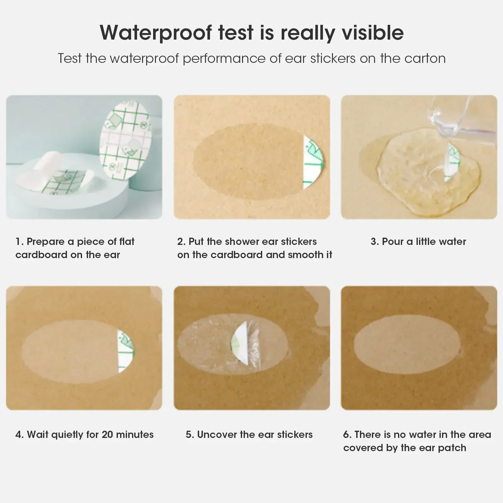 Pegatinas desechables de protección para los oídos, orejeras para baño y natación, champú para bebé, pegatinas para los oídos de prevención del agua, 10/20/100 Uds.