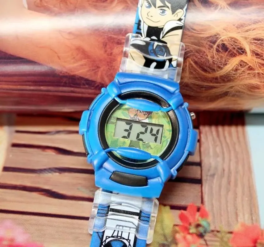 2024นาฬิกาจอแสดงผล LED สำหรับเด็ก Pentium ซิลิโคนรูปการ์ตูนน่ารักและหล่อ Ben10แฟชั่นเด็กผู้ชายสำหรับเด็กผู้หญิง