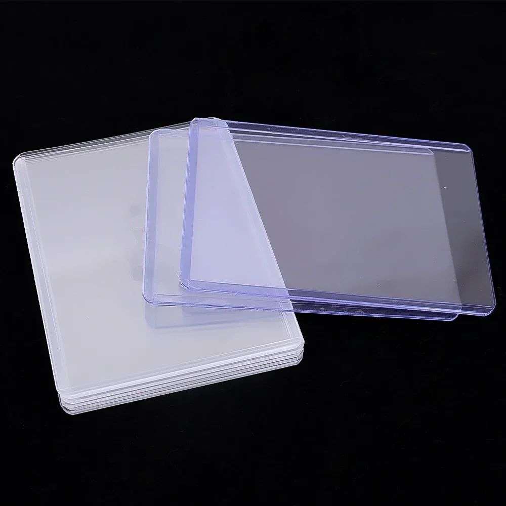 Paquete de 25/20/1 fundas transparentes para tarjetas 35PT, funda de soporte para tarjetas de juego de plástico duro de PVC para tarjetas coleccionables