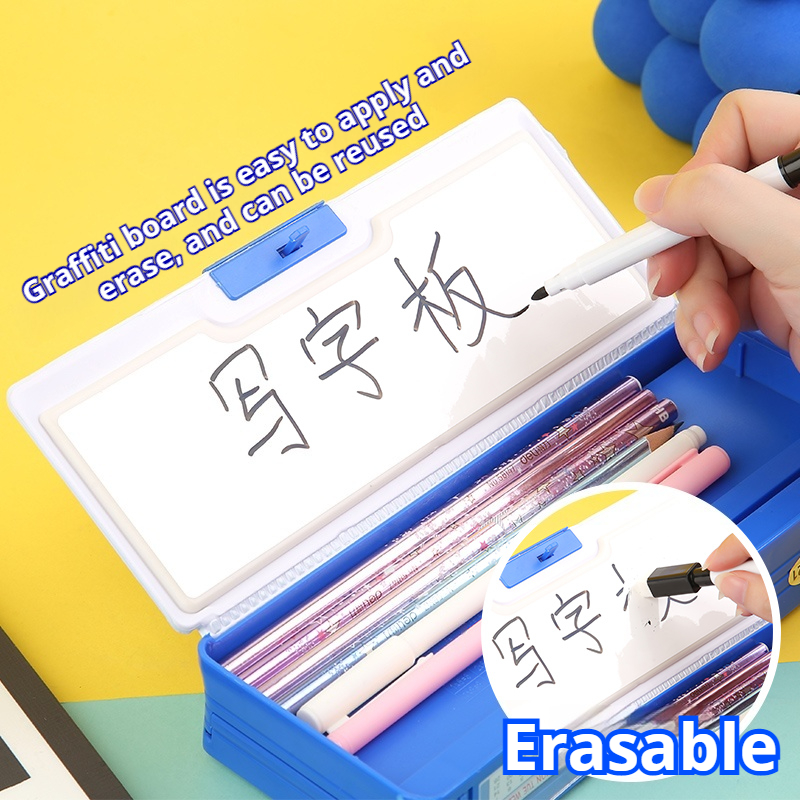 New Sanrio Stationery Box Kuromi Melody Stationery Box Password Lock Multi Functional Large Capacity Pencil Box Children's Gift