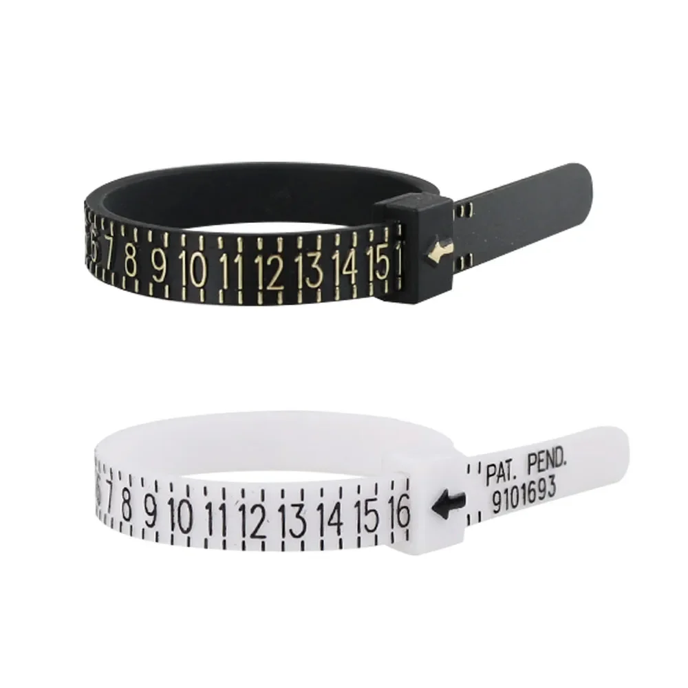Plastic UK US EU JP HK Size Ring Size Measuring Tools Finger Gauge Ring Sizer Belt Measurement Tool Jewelry Accessories