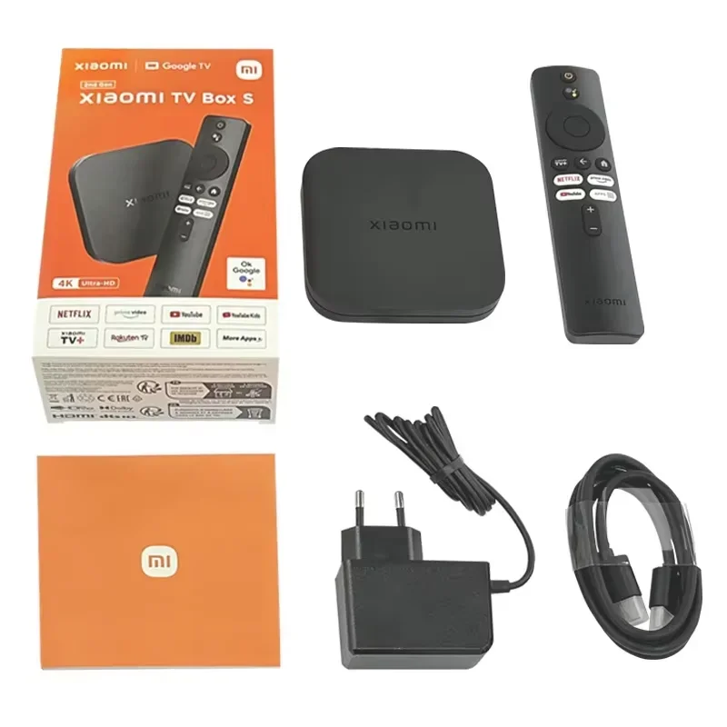 Xiaomi-Mi Smart Box S First, 2nd Isabel, 4K Ultra HD, Google TV, 2 Go, 8 Go, Dolby Vision HDR10 +, Google Assistant, Version globale