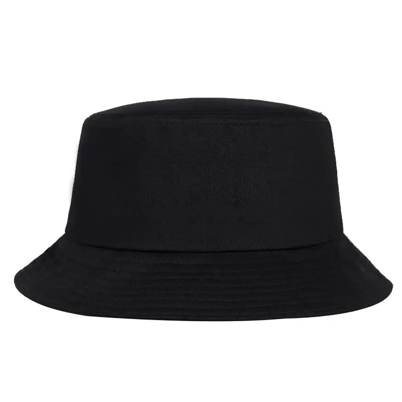 Unisex Solid Color Bucket Hat - Lightweight Fisherman Sun Cap for Outdoor Casual Wear & UV Protection
