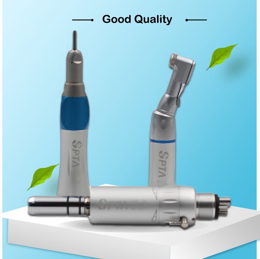 Dental Air Motor com Botão, Baixa Velocidade Handpiece, Kit de Alta Qualidade, Botão, Externo Lento, 2 Buracos, 4 Buracos