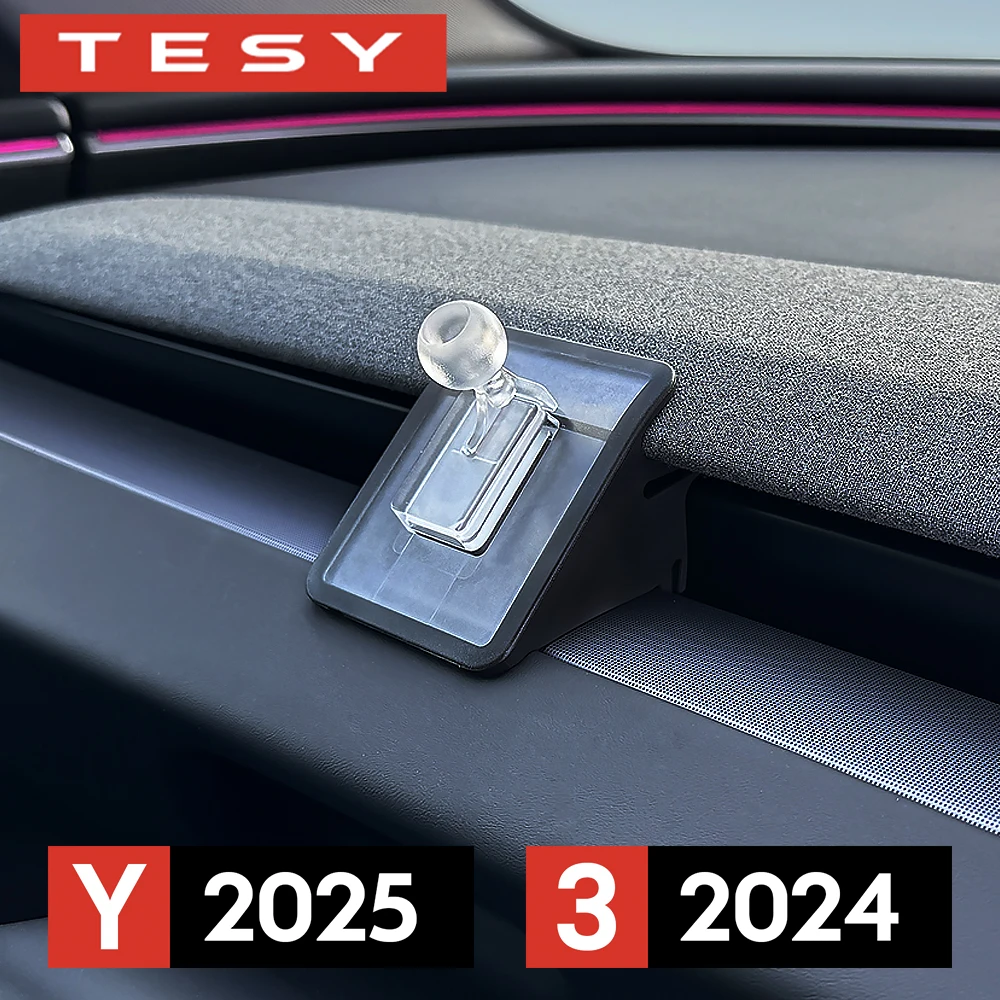 Для Tesla New Model Y Juniper Launch 2025 Model 3 Highland 2024 Автомобильный держатель сотового телефона Гравитационный кронштейн для крепления вентиляционного зажима