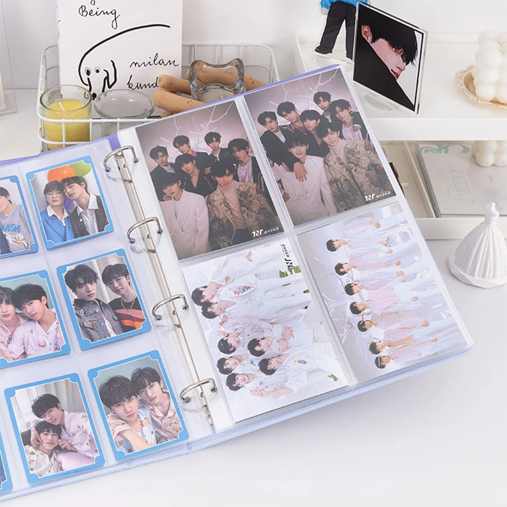 11-Hole A4 Clear Photo Album Card Pages - Ring Binder Photocards Sleeves 10/30/50 Sheets/Pack for Photos/Cards/Documents Binder