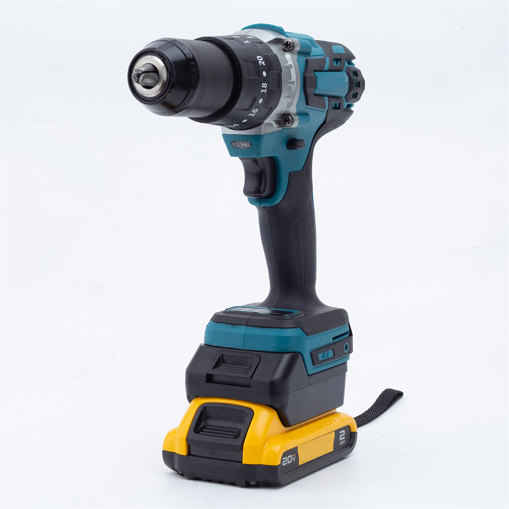 Adaptador conversor de bateria para dewalt 18v li-ion para makita 18v série bl ferramenta de energia sem fio com luz led e usb (sem bateria)