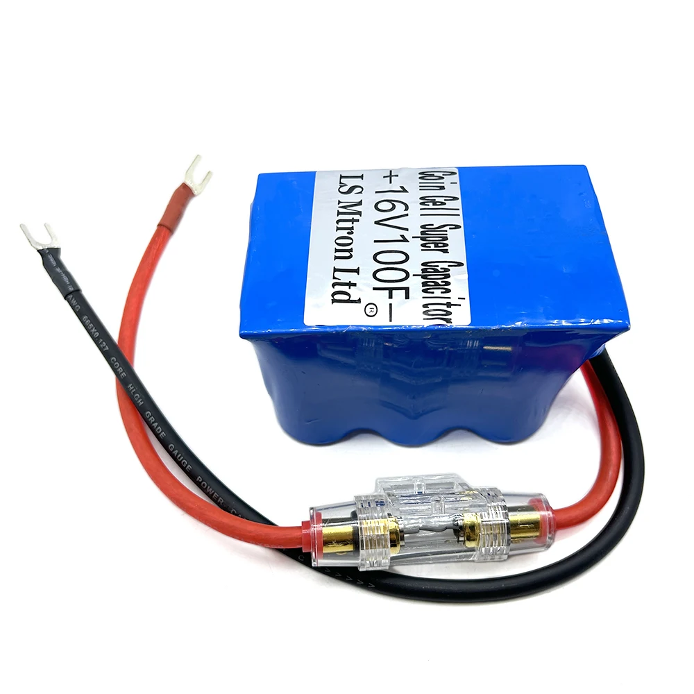 Conjunto LS Mtron Ltd. 16V100F auto gelijkrichtermodule com krimpkous 2. 7v600f supercondensador voeding, 1 unidad