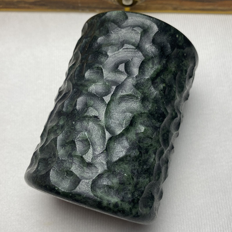 Taza de agua de piedra King de medicina Natural, Serpentina esmerilada, Jade, taza maestra, taza de té de piedra rugosa