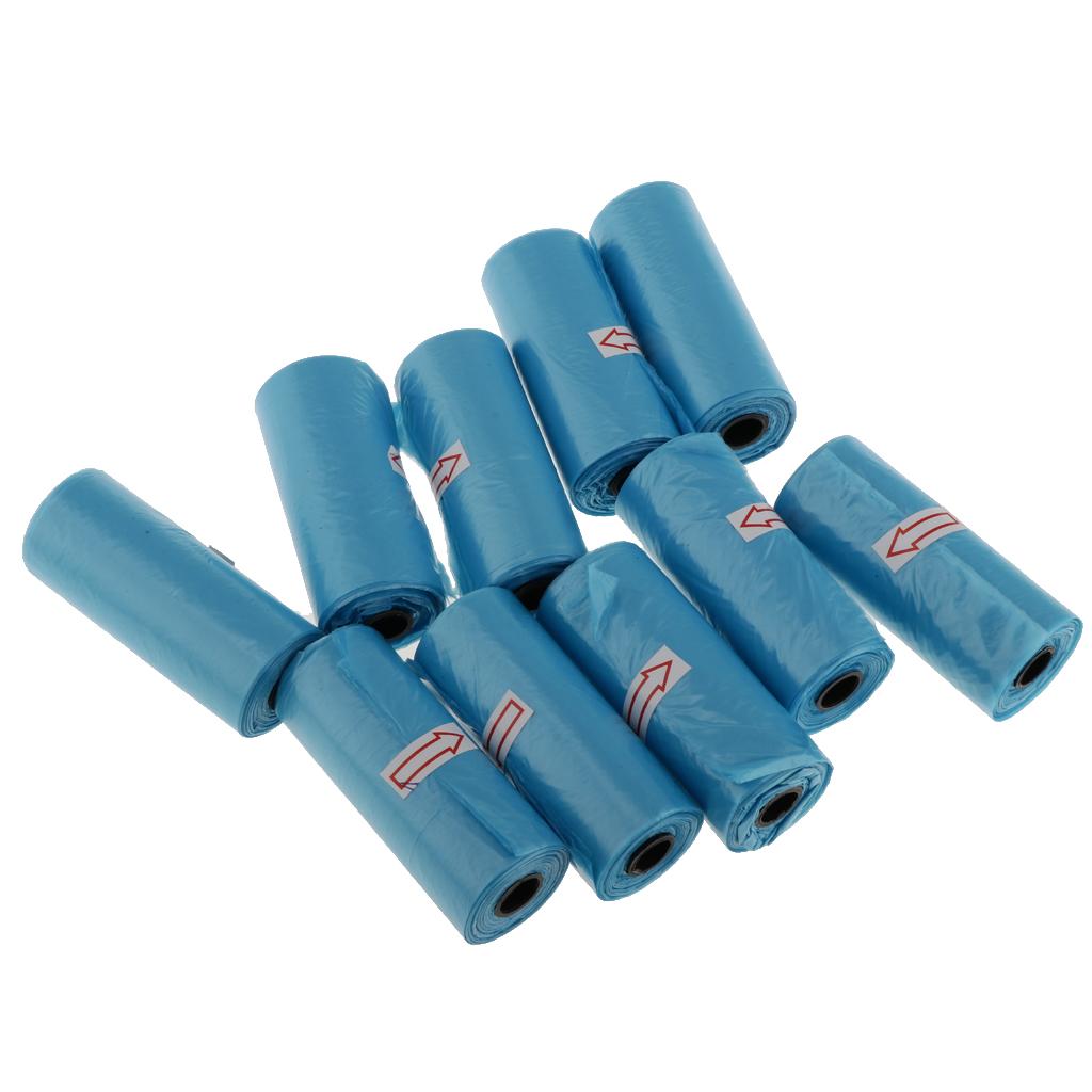 10 rolos de saco de fraldas portátil azul para crianças acessórios ao ar livre