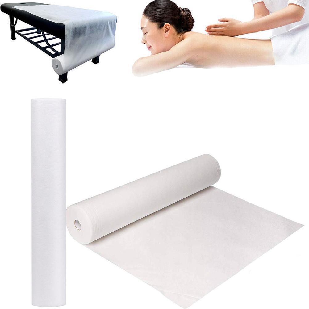 50 Uds. Sábanas desechables para colchón de masaje de Spa, sábanas de masaje para salón, reposacabezas no tejido, rollo de papel, cubierta para mesa, suministro de tatuaje