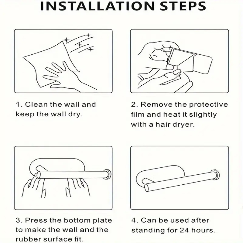 ASelf-Adhesive Paper Towel Holder for Kitchen Cabinet,Bathroom Tissue and Towel Holder,Plastic Wrap and Roll Paper Storage Rack