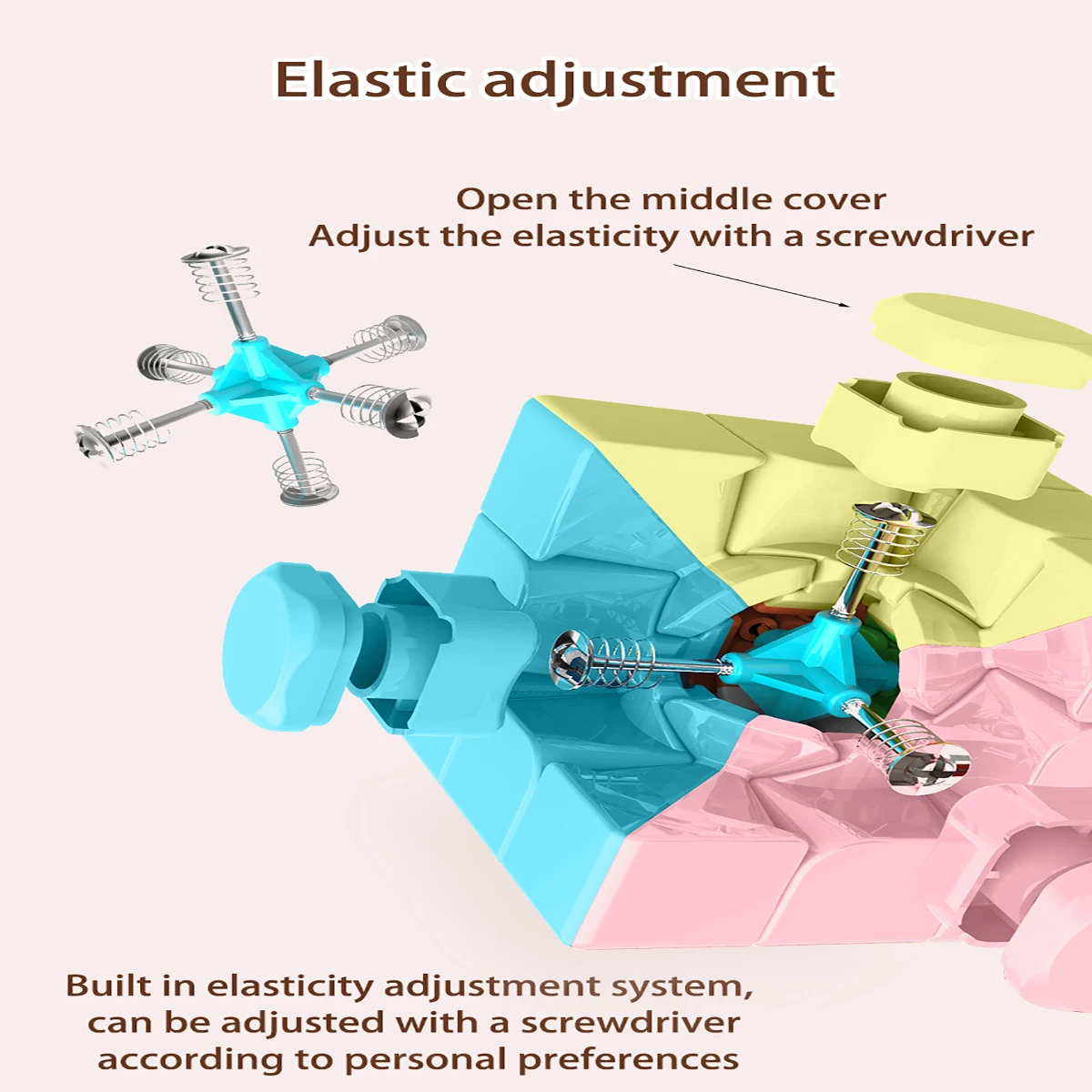 Magic Cube 2x2 3x3 4x4 5x5 พีระมิด Magic Cube racing ปริศนาบรรเทาความเครียดมืออาชีพความเร็วเรียบเกมของเล่นเด็กของขวัญ