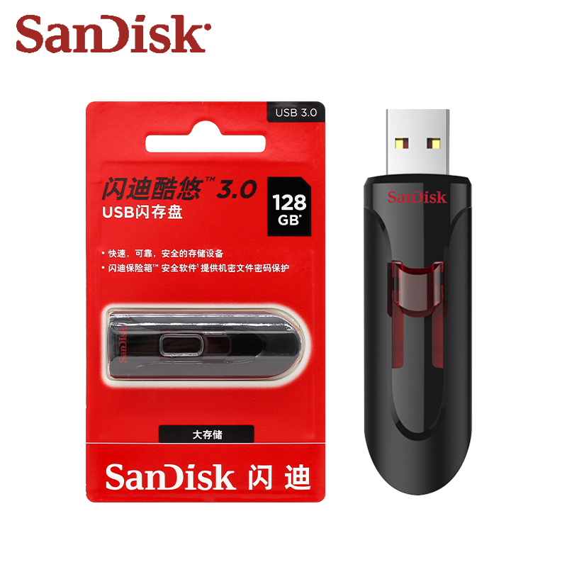 Original SanDisk CZ600 USB 3,0 Pen Drive alta velocidad 256GB 128GB pendrive 32GB mini usb 3,0 16GB memoria de plástico