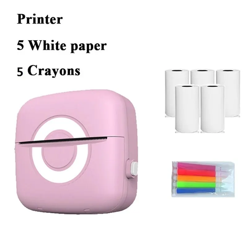 สนุกพิมพ์ C13 แบบพกพา Mini เครื่องพิมพ์สติกเกอร์ฉลาก Thermal Photo Labeller การพิมพ์ Maker Self-กาวสีกระดาษโปร่งใส