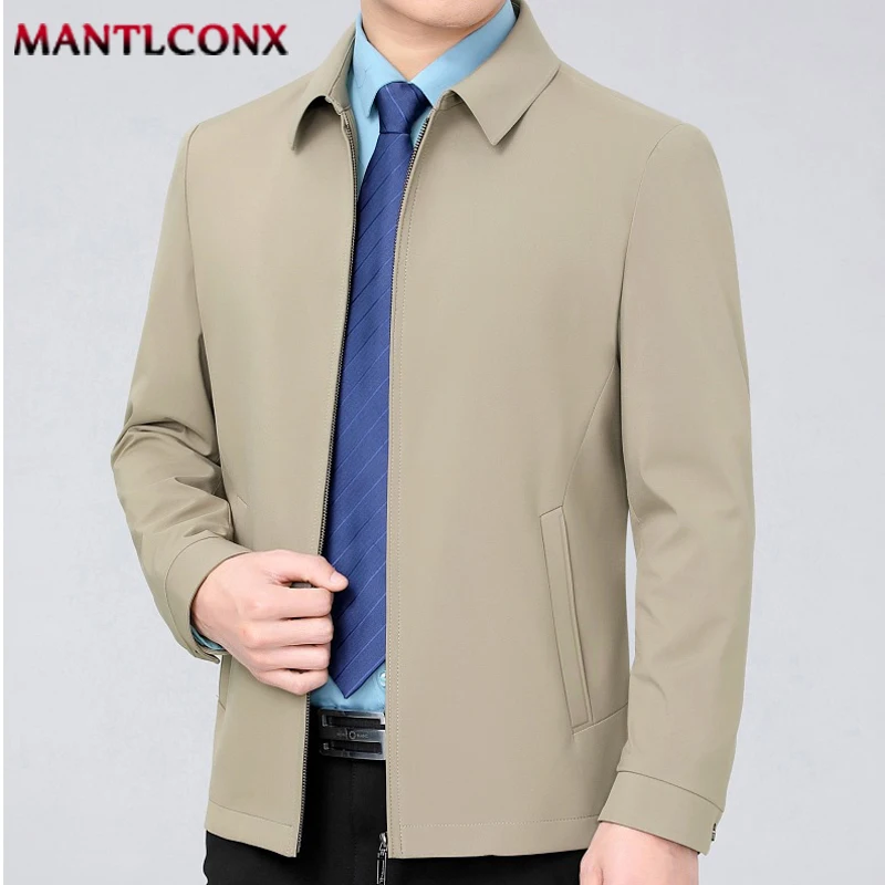 Einfarbig drehen-unten Kragen männer Jacke Lose Strickjacke Frühling Jacke für Männer Business Arbeit Männliche Kleidung Casual mäntel Männlichen 3XL