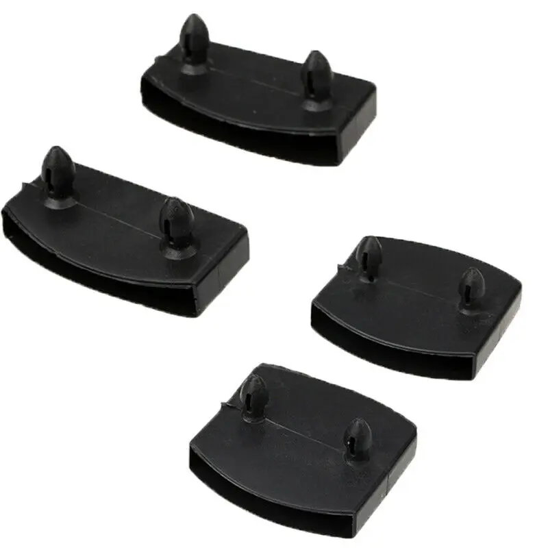 10 pezzi di ricambio quadrato in plastica nera divano letto a doghe center End Caps Holder manicotto interno in gomma per letto in legno Bunks parti del telaio