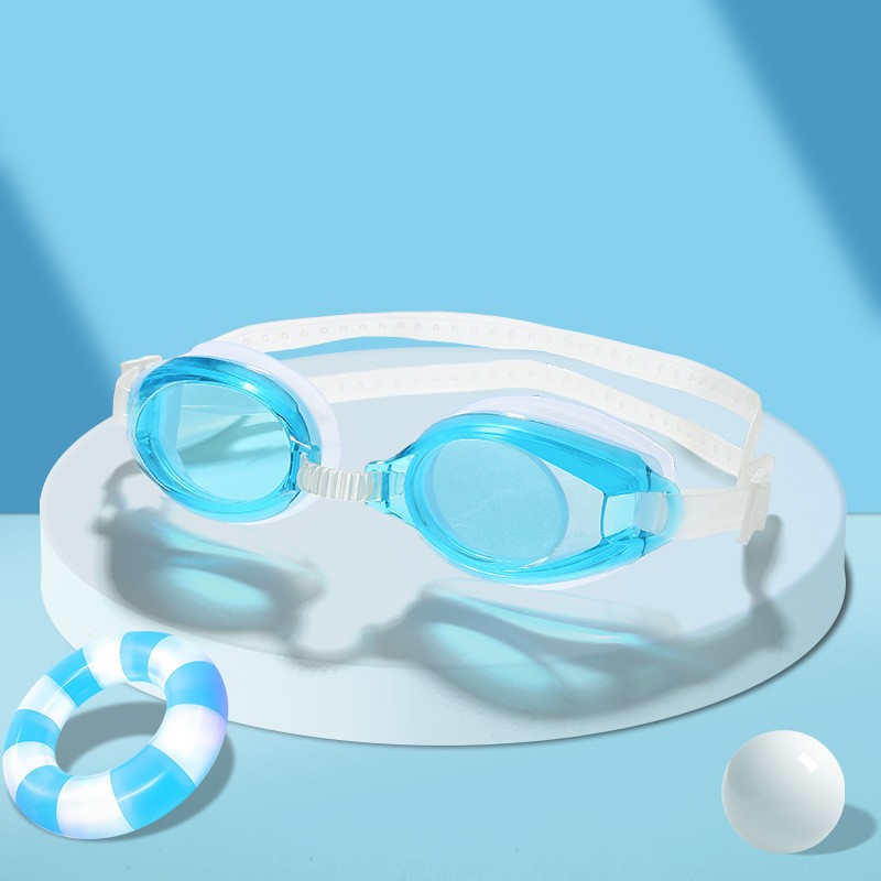 Swimming Goggles For Adults And Children Universal Hd Transparent Goggles Waterproof Flat Diving Glasses