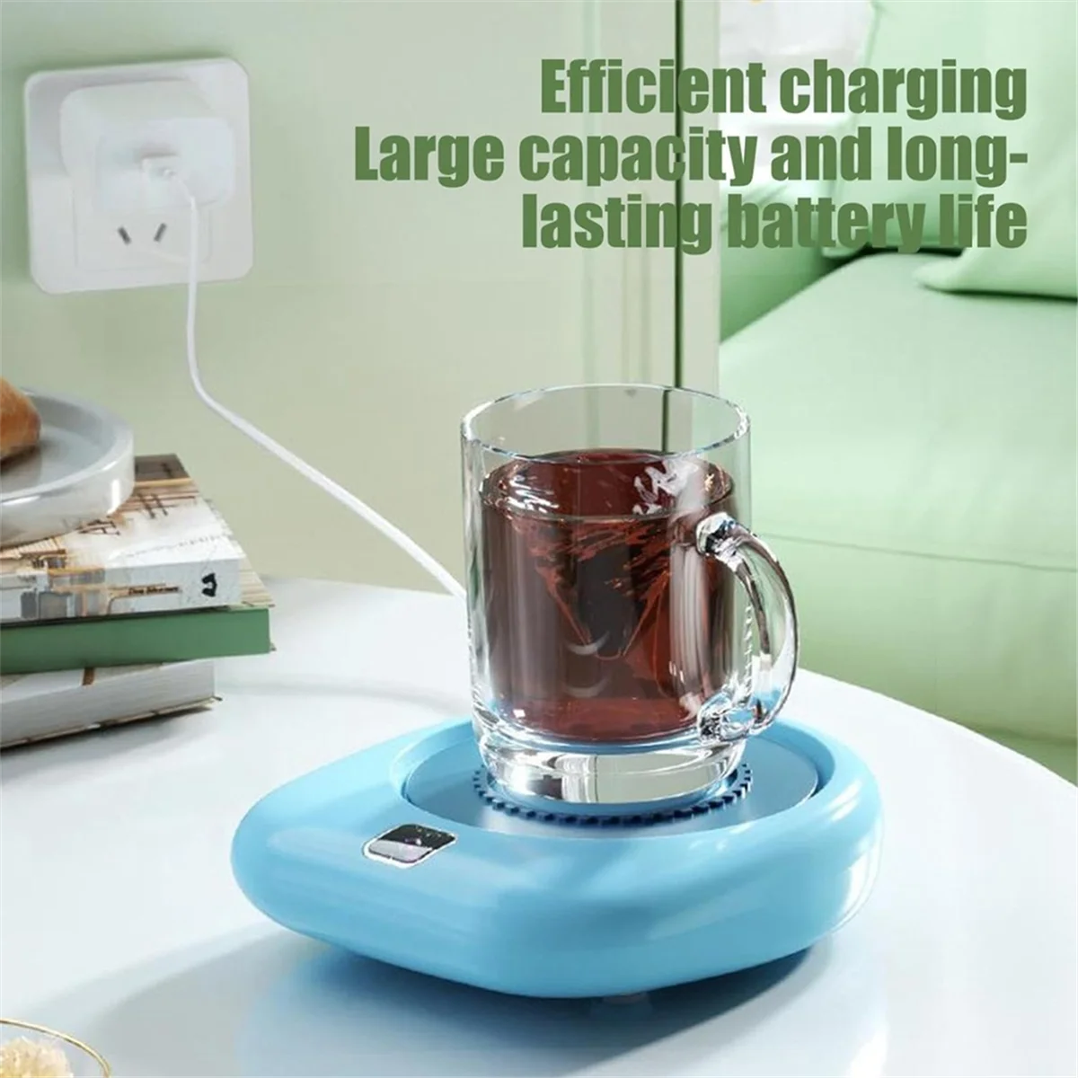 A72P USB แก้วกาแฟกวนจานรองอัตโนมัติกวนและ Quick Chill สําหรับ Home และ Office แบบพกพาอัตโนมัติกวน Pad C