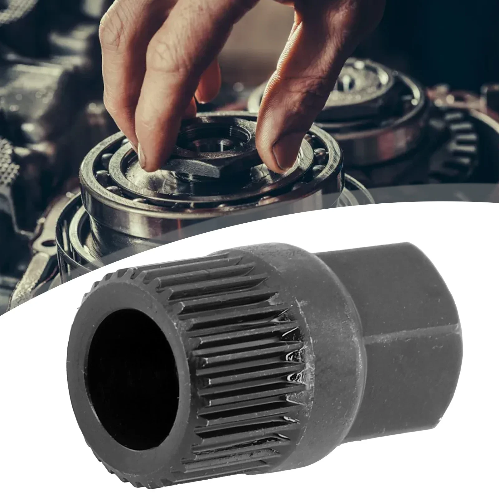 1pcs New Useful Pulley Removal Tool Teeth Spline For V-belt Pulley Tool Kit 33 Tooth Accessories Alternator Removal Tool