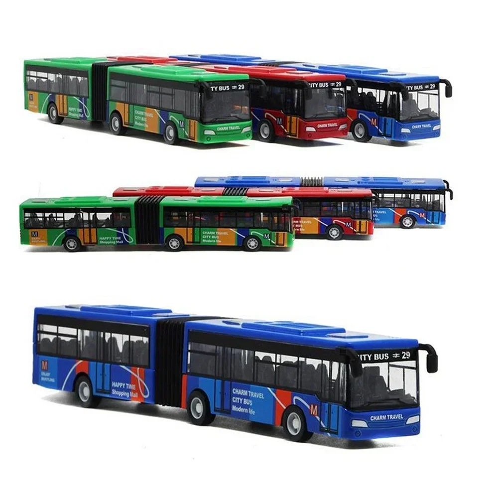 1:64 Legering Stadsbus Model Voertuigen Stad Express Bus Dubbele Bussen Diecast Voertuigen Speelgoed Grappig Trek Auto Kinderen Kids Geschenken