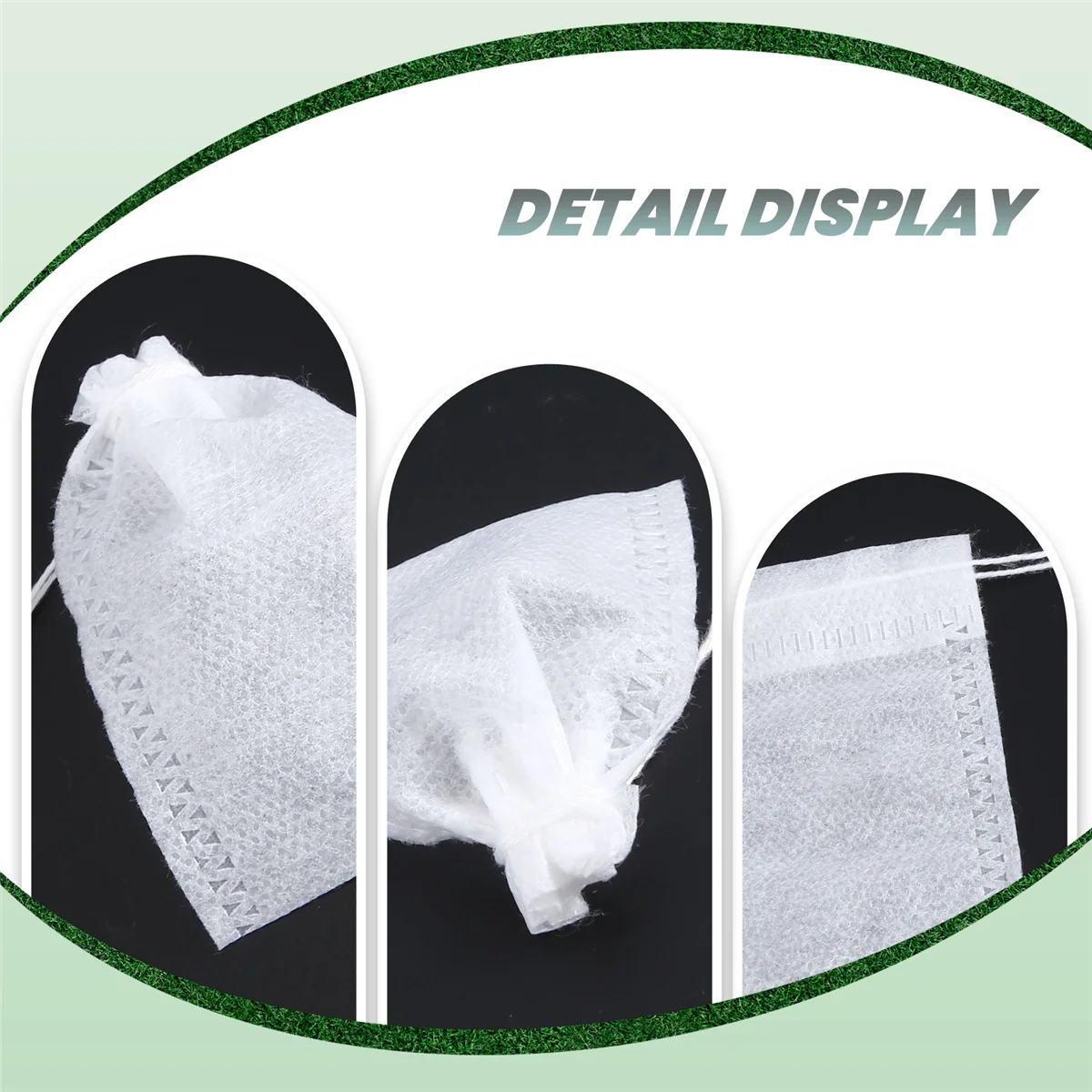 BABQ 100 Pcs Disposable Empty Tea Bag String Heat Seal Filter Paper