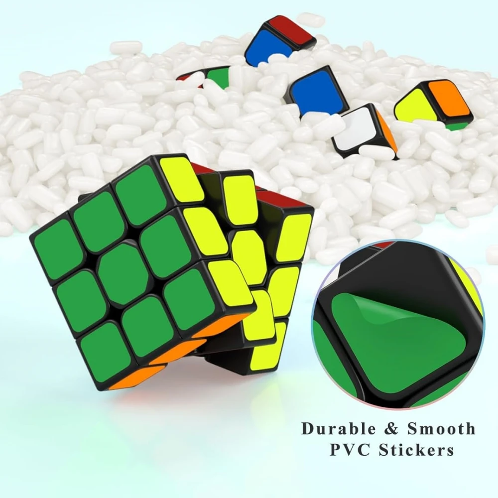MoYu 3X3 Speed ​​Cube Meilong MF3 3X3X3 Speed ​​Cube Super trwała naklejka w żywych kolorach